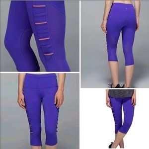 Lululemon crop purple legging